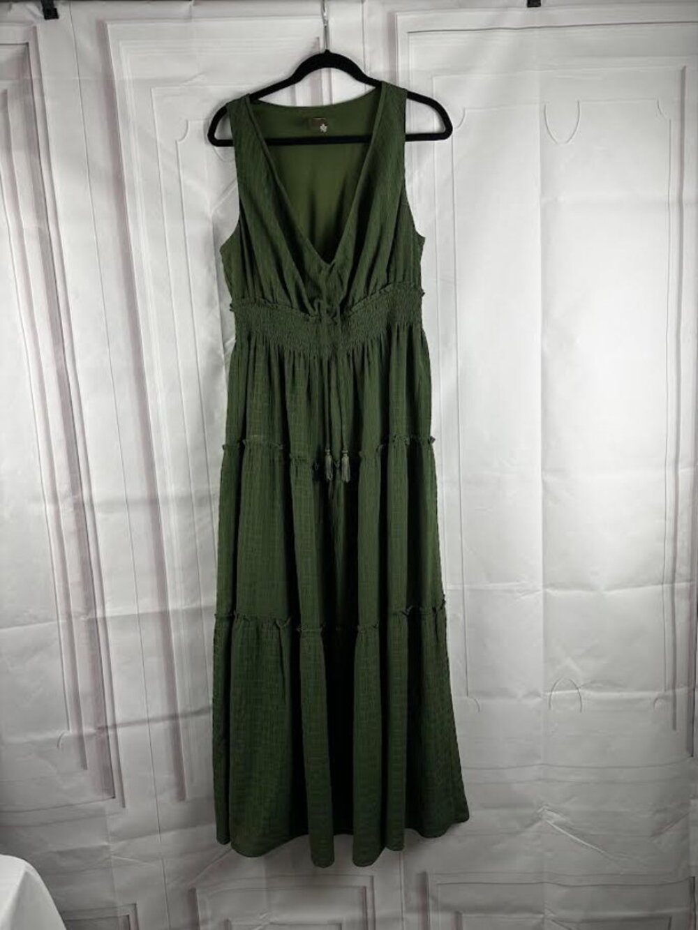 Taylor - Women Dress - Sleeveless - Size L - Olive Green